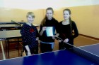 Akvilė Dabrilaitė, Justė Dzindzeletaitė ir Jurga Radzevičiūtė rajono kaimo vietovių mokyklų mokinių olimpinio festivalio mergaičių stalo teniso varžybose iškovojo II vietą 
