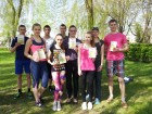 Rajono mokinių olimpinio festivalio lengvosios atletikos kroso estafečių varžybose mokyklos komanda laimėjo II vietą