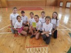 II vieta kaimo vietovių mokyklų kvadrato varžybose mergaičių komanda 