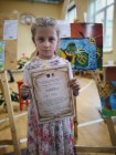 Lėja Gedilica Vilkaviškio rajono savivaldybės bendrojo ugdymo mokyklų pradinių klasių individualios raiškos kūrybinėse dirbtuvėse „Mano minties potėpiai“ ir 1-2 klasių grupėje užėmė I vietą.